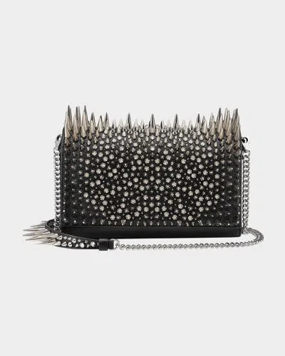 CHRISTIAN LOUBOUTIN PALOMA SPIKE LEATHER CLUTCH BAG
