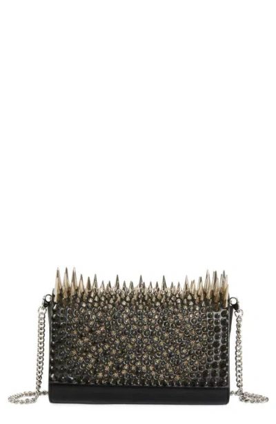 CHRISTIAN LOUBOUTIN CHRISTIAN LOUBOUTIN PALOMA SPIKE LEATHER CROSSBODY CLUTCH