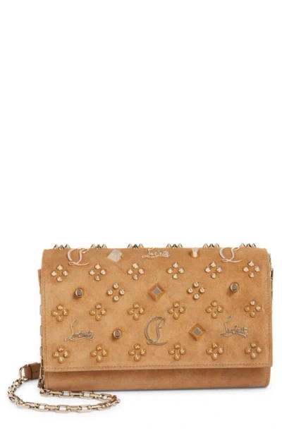 Christian Louboutin Paloma Studded Leather Clutch
