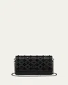 Christian Louboutin Paloma Wallet On Chain In Loubinthesky Leather In Black