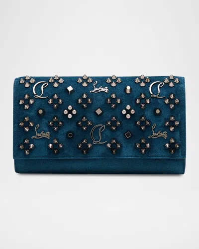 Christian Louboutin Paloma Wallet On Chain In Loubinthesky Suede