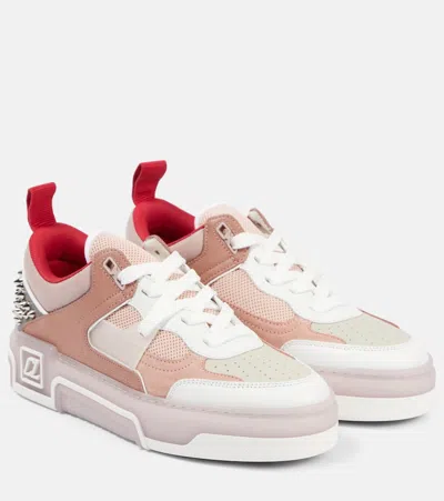 Christian Louboutin Verzierte Sneakers Aus Leder In Multicolor