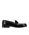 Christian Louboutin Panelled Slip-on Loafers In Black