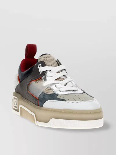 Christian Louboutin Panelled Sneakers With Spiked Heel Detail