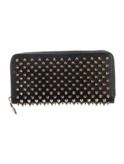 Pre-owned Christian Louboutin Panettone Spike Accents Wallet In Multi