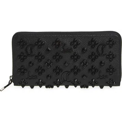 CHRISTIAN LOUBOUTIN CHRISTIAN LOUBOUTIN PANETTONE SPIKED CALFSKIN WALLET