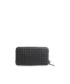 Christian Louboutin Panettone Studded Wallet In Black