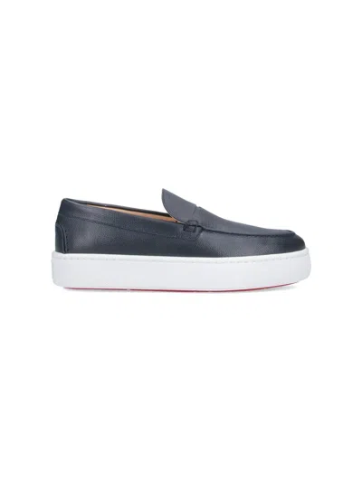 Christian Louboutin Paqueboat Loafers In Blue