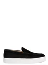 Christian Louboutin Men's Varsiboat Loafers In Black