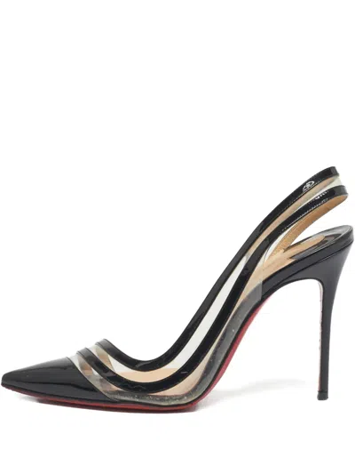 Pre-owned Christian Louboutin Paralili Patent Leather Court Shoes In Black