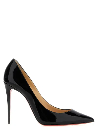 Christian Louboutin Patent Calf Leather Stiletto Pumps In Black