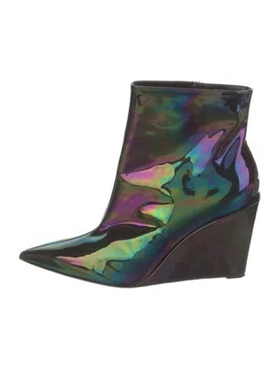 Pre-owned Christian Louboutin Patent Leather Boots