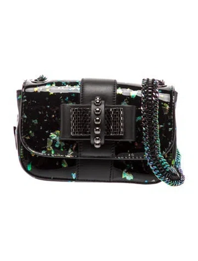 Pre-owned Christian Louboutin Patent Leather Clutch In Black