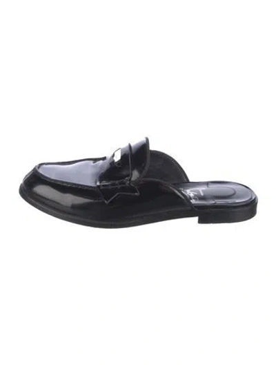 Pre-owned Christian Louboutin Patent Leather Mules In Black