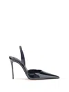Christian Louboutin Kate Max O Sling 100 Leather Slingback Pump In Blue