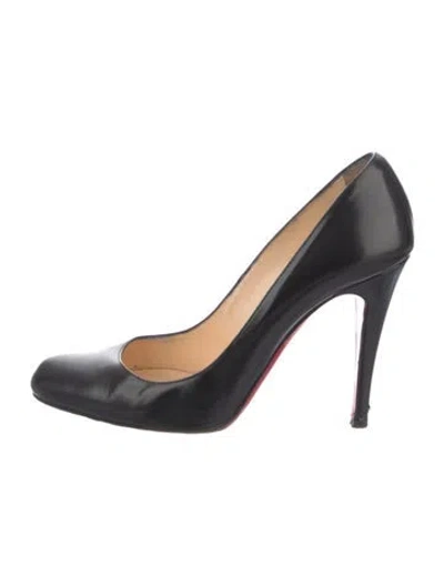 Pre-owned Christian Louboutin Patent Leather Pumps In Black