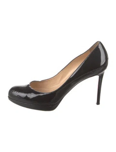 Pre-owned Christian Louboutin Patent Leather Pumps In Black
