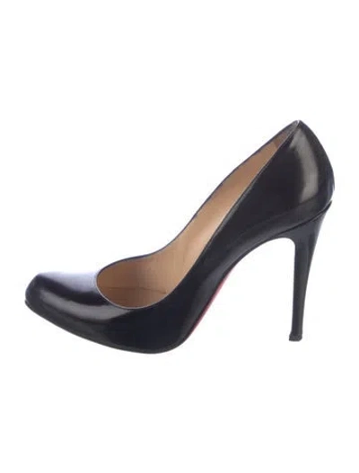 Pre-owned Christian Louboutin Patent Leather Pumps In Black