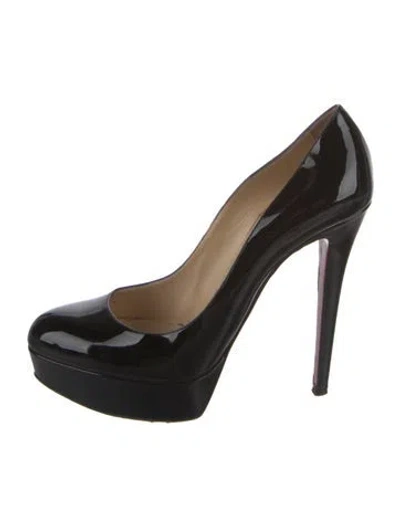Pre-owned Christian Louboutin Patent Leather Pumps In Black