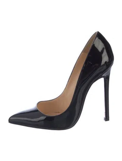 Pre-owned Christian Louboutin Patent Leather Pumps In Black