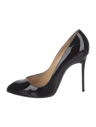 Pre-owned Christian Louboutin Patent Leather Pumps In Black