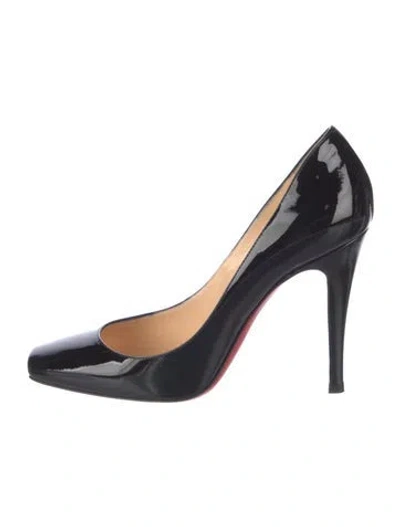 Pre-owned Christian Louboutin Patent Leather Pumps In Black