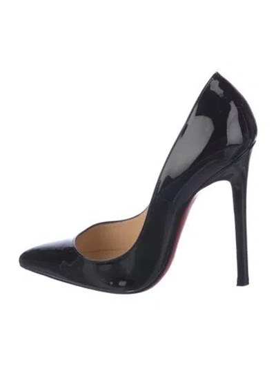 Pre-owned Christian Louboutin Patent Leather Pumps In Black