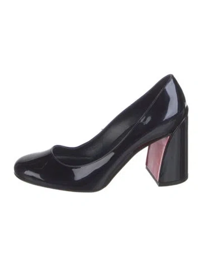 Pre-owned Christian Louboutin Patent Leather Pumps In Black