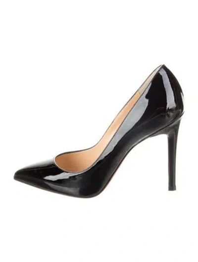 Pre-owned Christian Louboutin Patent Leather Pumps In Black