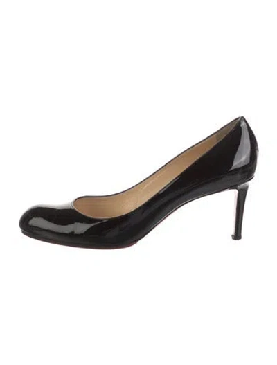 Pre-owned Christian Louboutin Patent Leather Pumps In Black