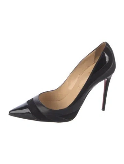 Pre-owned Christian Louboutin Patent Leather Pumps In Black