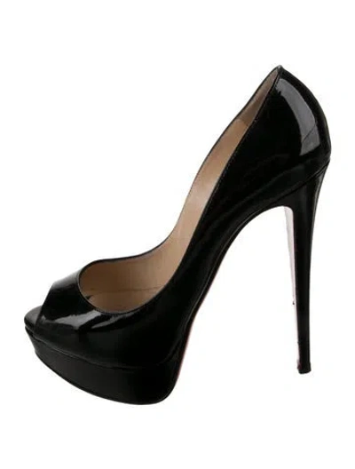 Pre-owned Christian Louboutin Patent Leather Pumps In Black