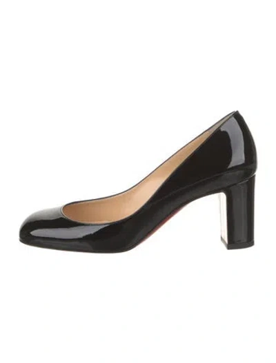 Pre-owned Christian Louboutin Patent Leather Pumps In Black