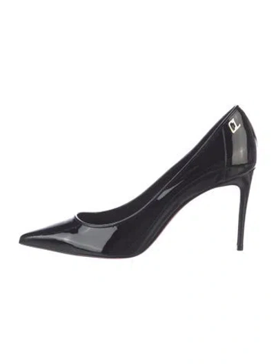 Pre-owned Christian Louboutin Patent Leather Pumps In Black
