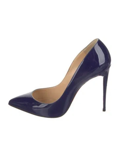 Pre-owned Christian Louboutin Patent Leather Pumps In Purple