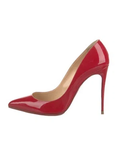 Pre-owned Christian Louboutin Patent Leather Pumps In Red