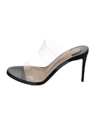 Pre-owned Christian Louboutin Patent Leather Slides In Multi