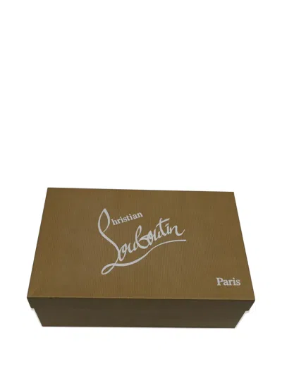 Pre-owned Christian Louboutin Patent-leather Slingback Pumps In Yellow