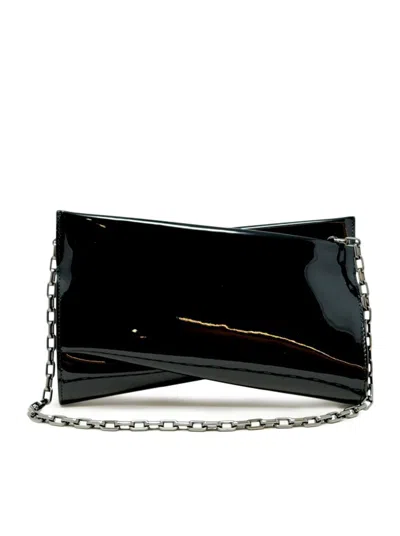 Christian Louboutin Loubitwist Small Clutch Bag In Patent Leather
