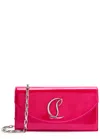 Christian Louboutin Loubi52 Clutch Bag In Patent Perle Leather In Pink