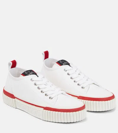 Christian Louboutin Pedro Canvas Sneakers In Multicoloured