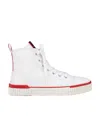 Christian Louboutin Pedro Canvas Sneakers In White
