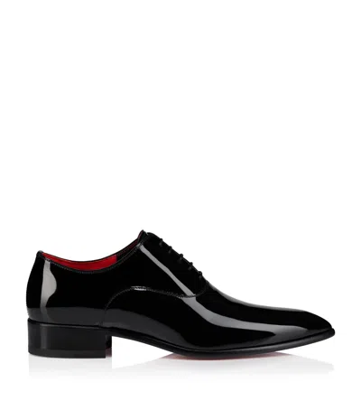 Christian Louboutin Pelvis Patent Leather Oxford Shoes In Multi