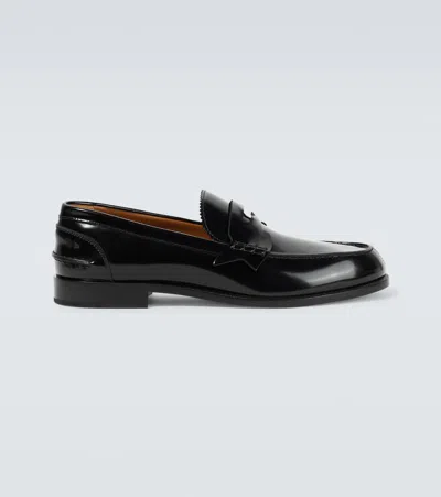 CHRISTIAN LOUBOUTIN PENNY LEATHER LOAFERS