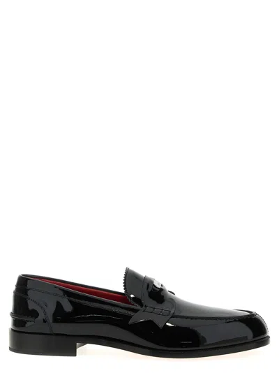 Christian Louboutin Penny Loafers In Black