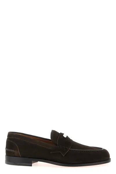 Christian Louboutin 'penny' Loafers In Brown