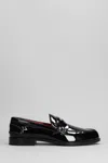 CHRISTIAN LOUBOUTIN CHRISTIAN LOUBOUTIN PENNY LOAFERS IN BLACK PATENT LEATHER
