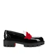 Christian Louboutin Penny Lug Donna Leather Loafers In Multi