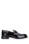 Christian Louboutin Penny Night Strass Loafers In Black/lin Loubi