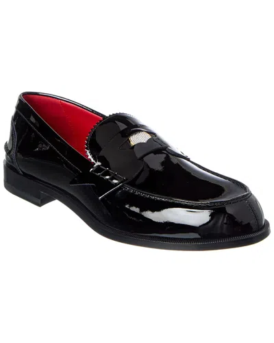 Christian Louboutin Penny Night Strass Patent Loafer In Black